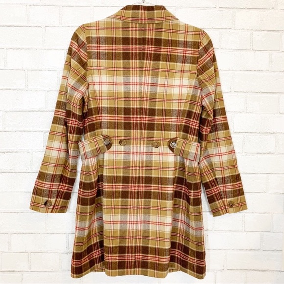 Tulle Anthropology Button Up Plaid Coat - Picture 2 of 6